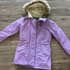 NWT J. Crew Perfect Winter Parka in Muted Orchid Size XS